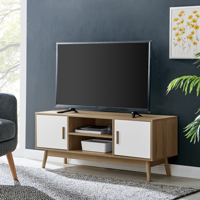 Buy DukeLiving Oscar 120cm Entertainment TV Unit (Natural) - MyDeal