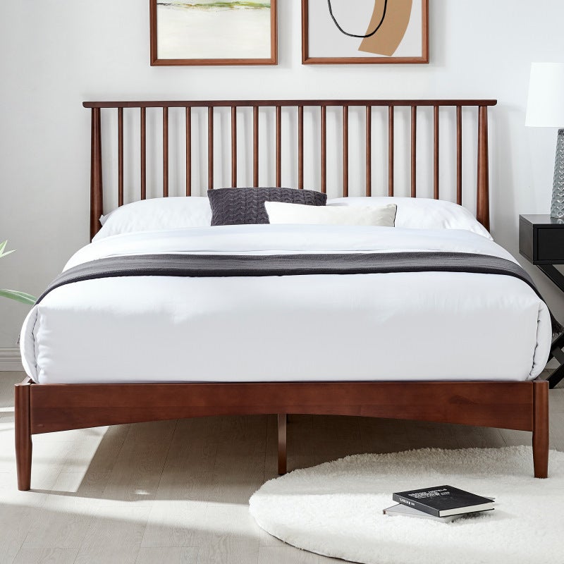 Spindle Double Bed Frame 54 Off, Wood Spindle Headboard Queen