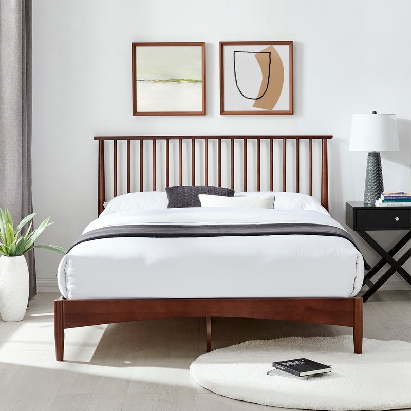 Dukeliving Oslo Nordic Spindle Timber, Oslo Queen Bed Base