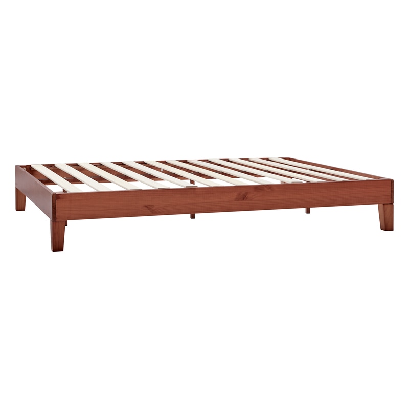 DukeLiving Riley Premium Wooden Bed Base Walnut (Double, Queen ...