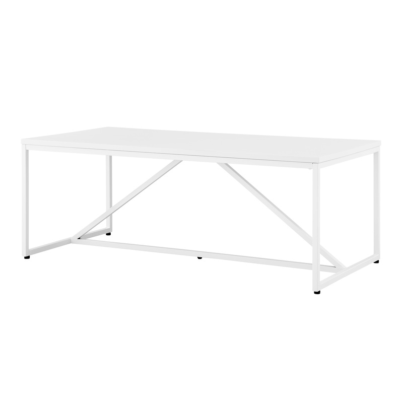 Buy DukeLiving Serena 120cm Rectangle Coffee Table (White) MyDeal