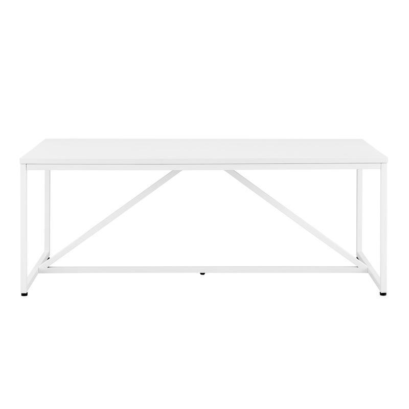 Buy DukeLiving Serena 120cm Rectangle Coffee Table (White) MyDeal