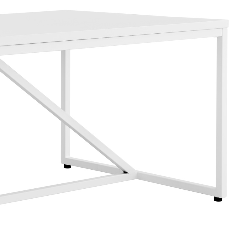 Buy DukeLiving Serena 120cm Rectangle Coffee Table (White) MyDeal