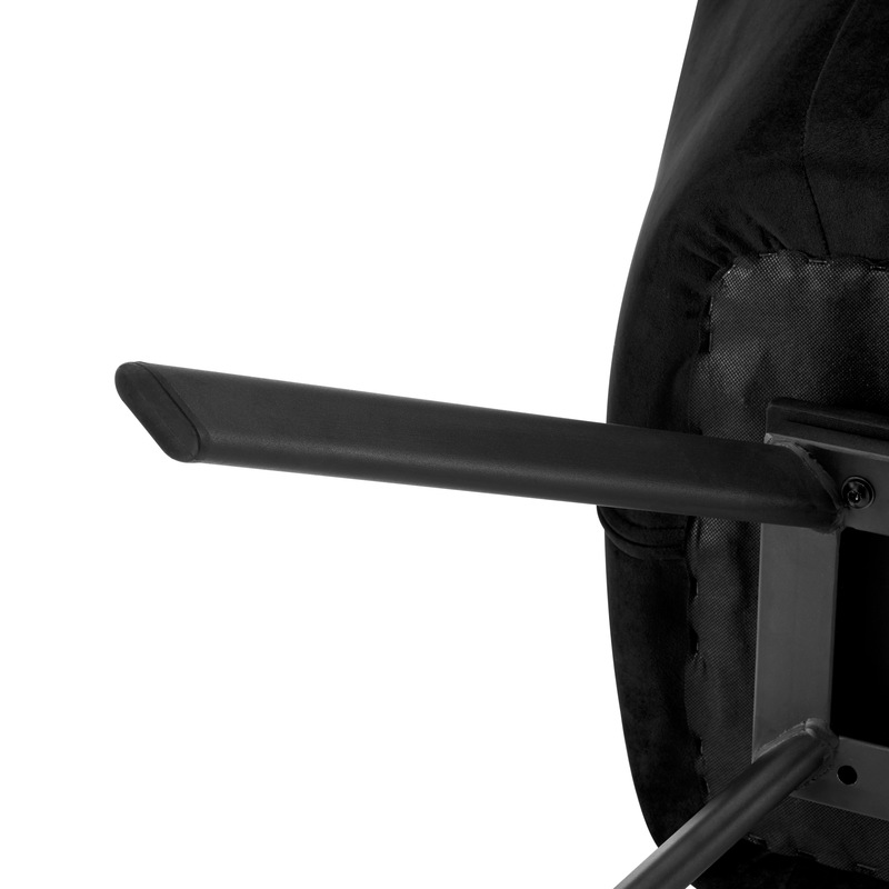 Buy DukeLiving Soho Swivel Tufted Velvet Carver Dining Chair (Black) MyDeal