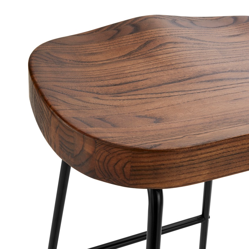 Buy DukeLiving Premium VintageStyle Elm Wood Tractor Bar Stools with