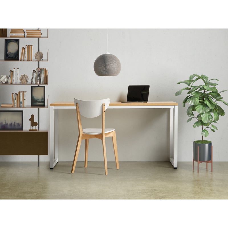 Ergoduke 160cm Aspen Modern Office Desk Black White Natural Buy Home Office Desks 2446878