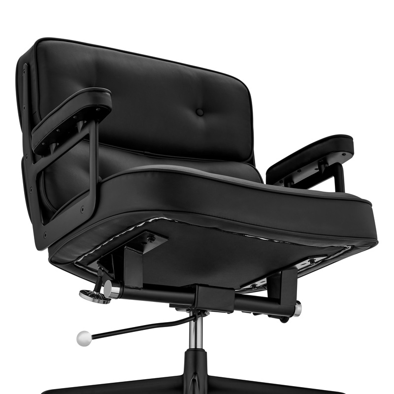 Buy ErgoDuke Eames Replica Faux Leather Executive Office Chair (Black