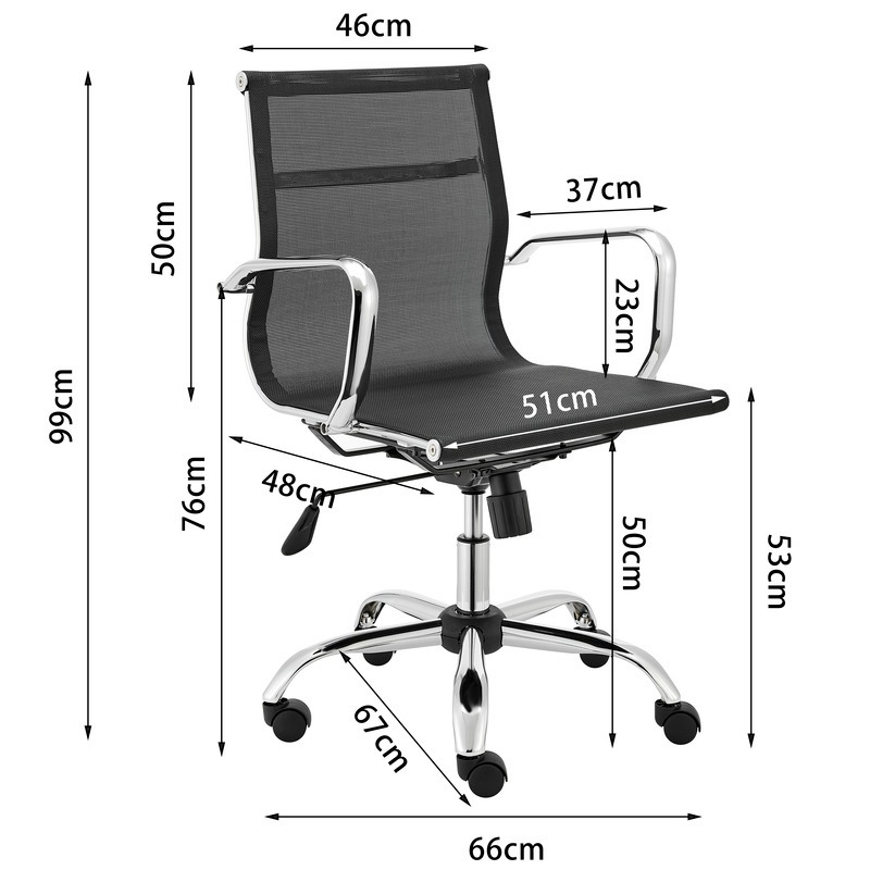 Buy ErgoDuke Eames Replica Low Back Mesh Executive Office Chair MyDeal