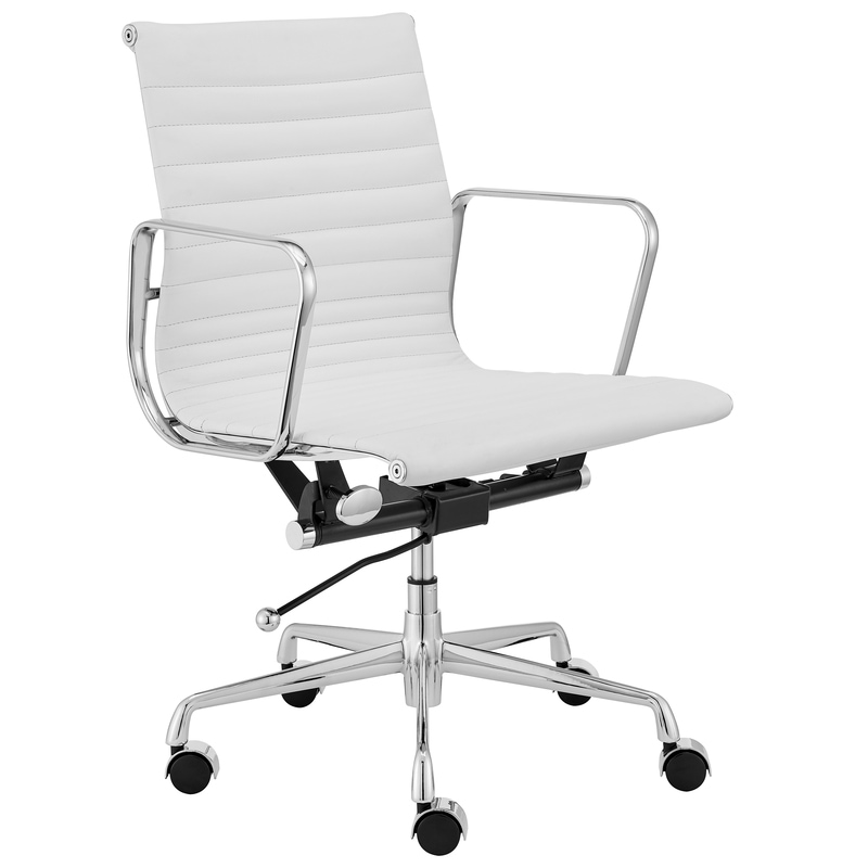 white leather conference chairs