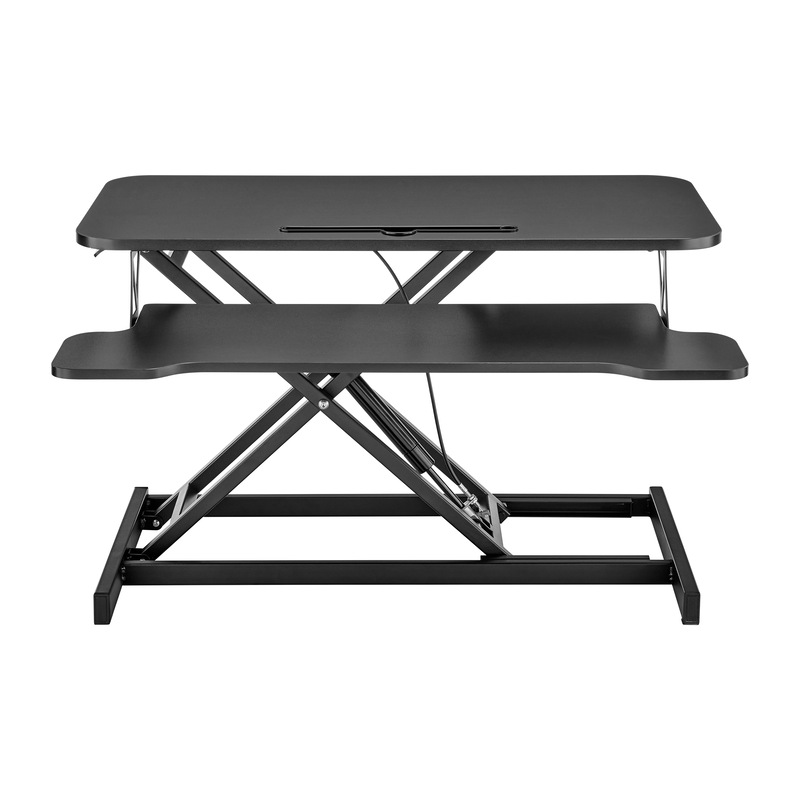 Buy ErgoDuke Height Adjustable Sit Stand Desk Riser (Black) MyDeal