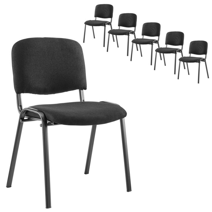 Giantex Folding Chairs, with Padded Seats, Sturdy Metal Frame, Floor  Protectors, Space Saving Design, Foldable Dining Desk Chairs for Small  Apartment, Extra Guests, Black, Welcome to consult 