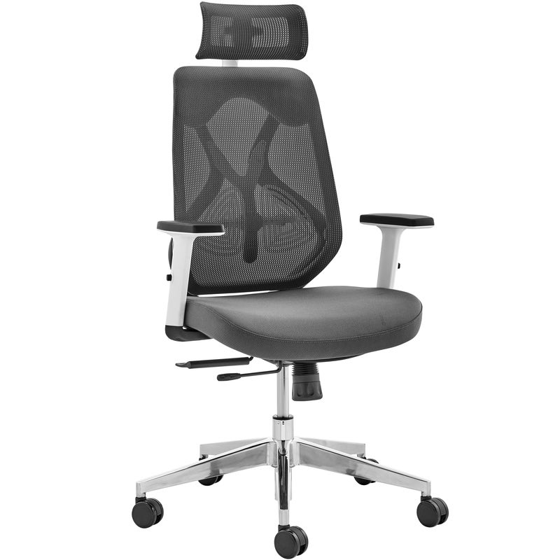 ErgoDuke Ultra-Flex Ergonomic Commercial Project High Back Office Chair with Headrest (Mesh & Upholstered)