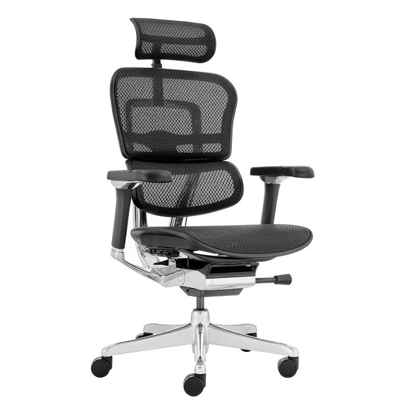 Ergohuman fit ioo executive office chair high back black frame Clearance