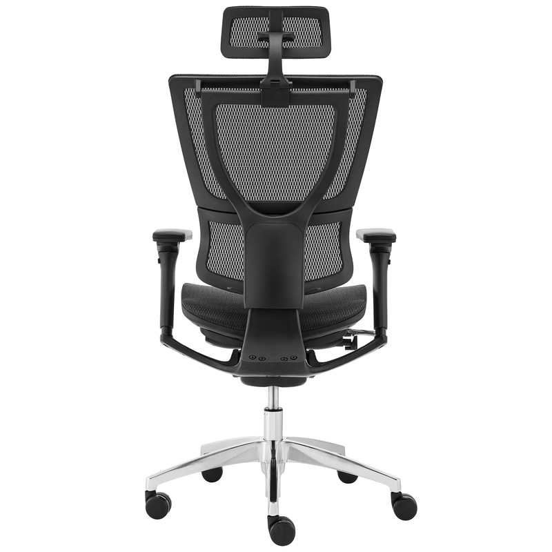 ergohuman premium fit ioo high back office chair aluminium base