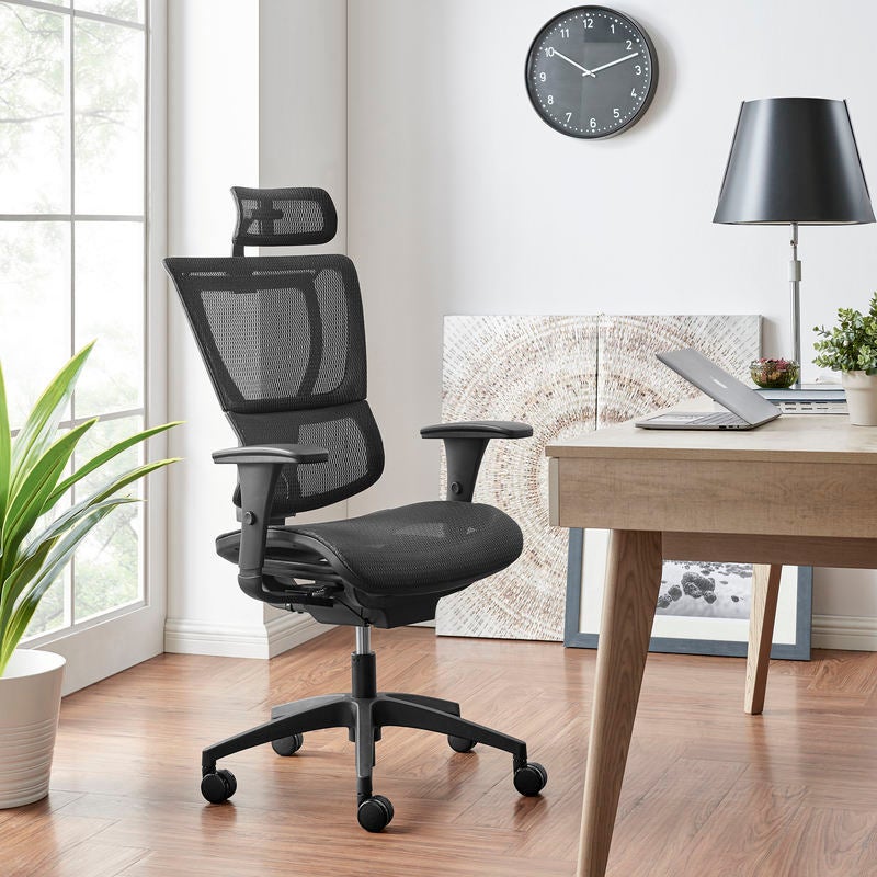 ergohuman fit ioo executive office chair high back black frame