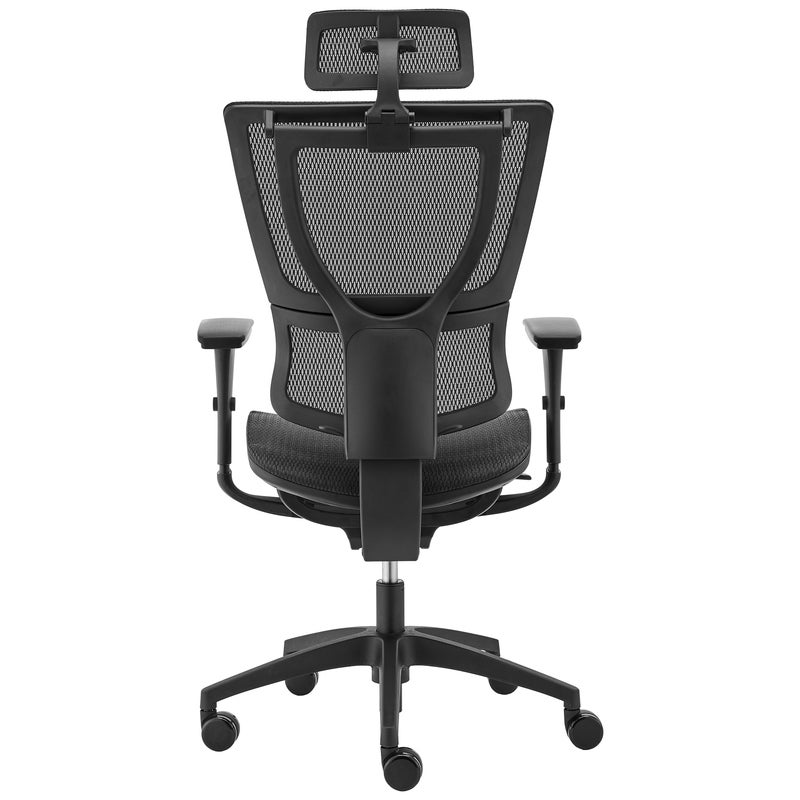 ergohuman fit ioo executive office chair high back black frame