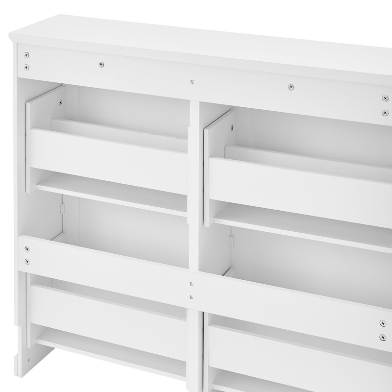 Buy Furnic Hamptons 4 Drawer Shoe (White) MyDeal