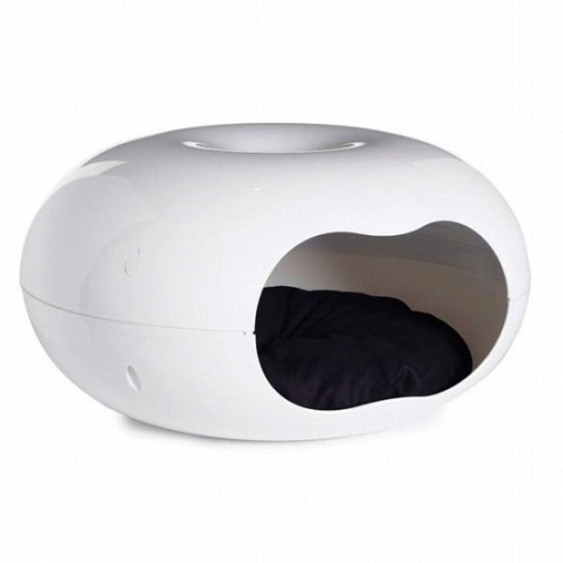 Moderna Donut Cat Cave, Plastic Bed for Cats & Small Dogs Buy Pet