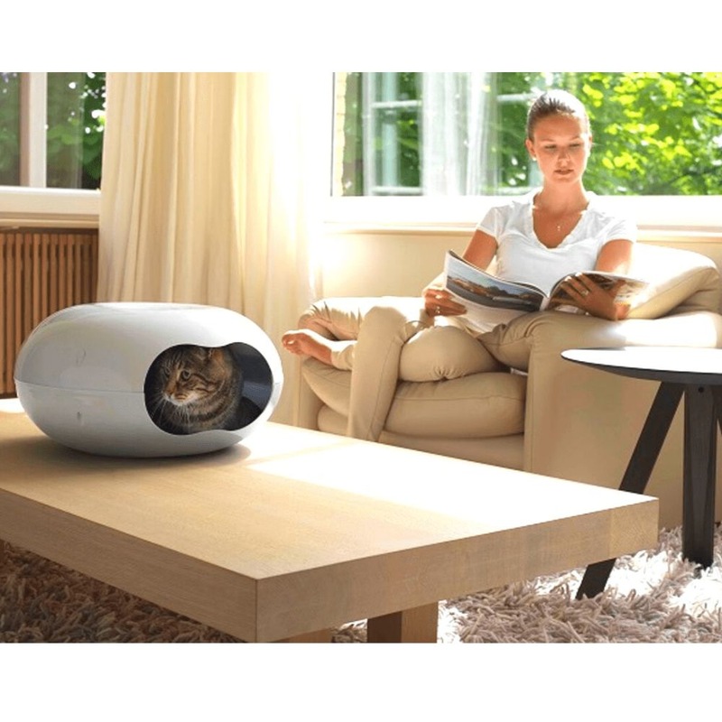 Moderna Donut Cat Cave, Plastic Bed for Cats & Small Dogs Buy Pet