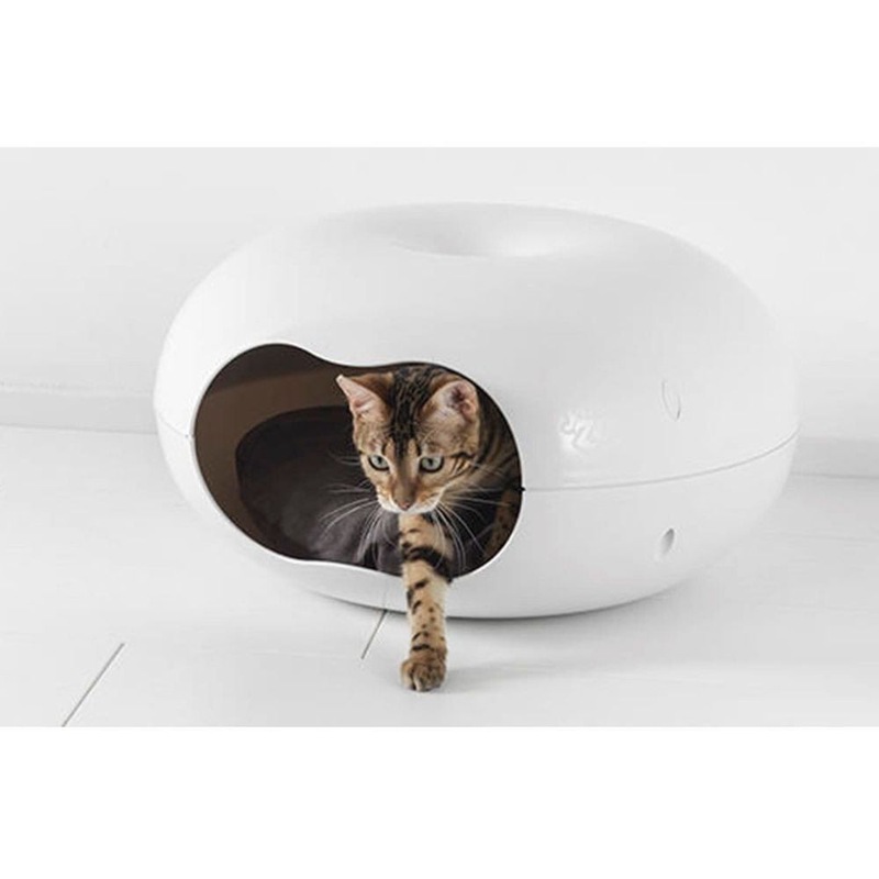 Moderna Donut Cat Cave, Plastic Bed for Cats & Small Dogs Buy Pet