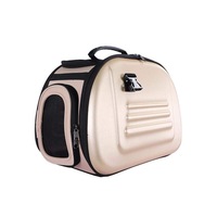 Ibiyaya Classic EVA Collapsible Pet Carrier Bag, Beige