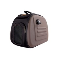 Ibiyaya Classic EVA Collapsible Pet Carrier Bag, Chocolate