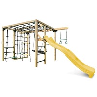 Lifespan Kids Orangutan Climbing Cube Jungle Gym All-in-One Play Centre Yellow Slide