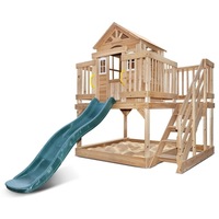 Lifespan Kids Silverton Cubby House with 1.8m Green Slide