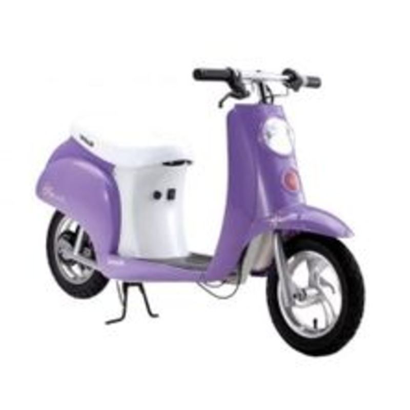 Razor Pocket Mod Betty Electric 24v Ride On Vintage Scooter Bike Purple