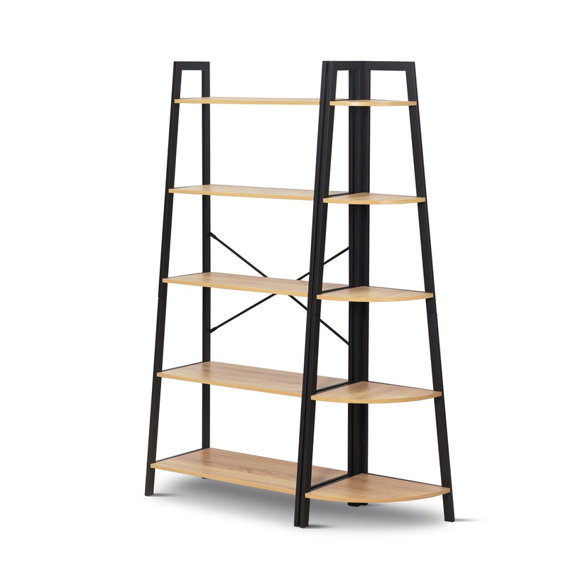 Buy 2PC 5 Tier Display Shelf Set Ladder Corner Rack Industrial Style