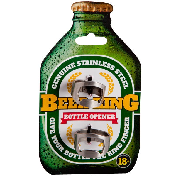 2pcs Stainless Steel Finger Beer Ring Bottle Opener Stubbie Bar 20mm 22mm