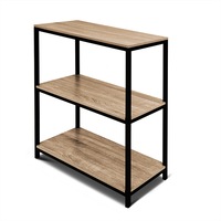 3 Tier Display Bookshelf Shelf Book Rack Bookcase Storage Organizer Storage