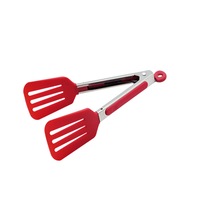 Appetito 18cm Mini Nylon Spatula Tongs Red Kitchen Turner BPA Free