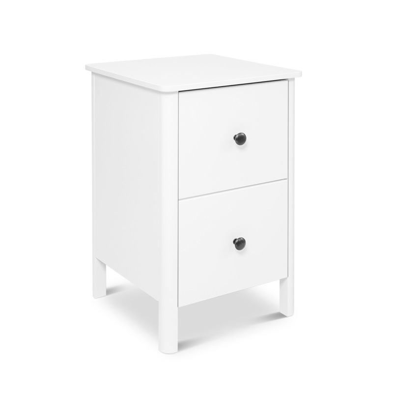 Buy Bedside Table 2 Storage Drawer Lamp Side Table Nightstand Round