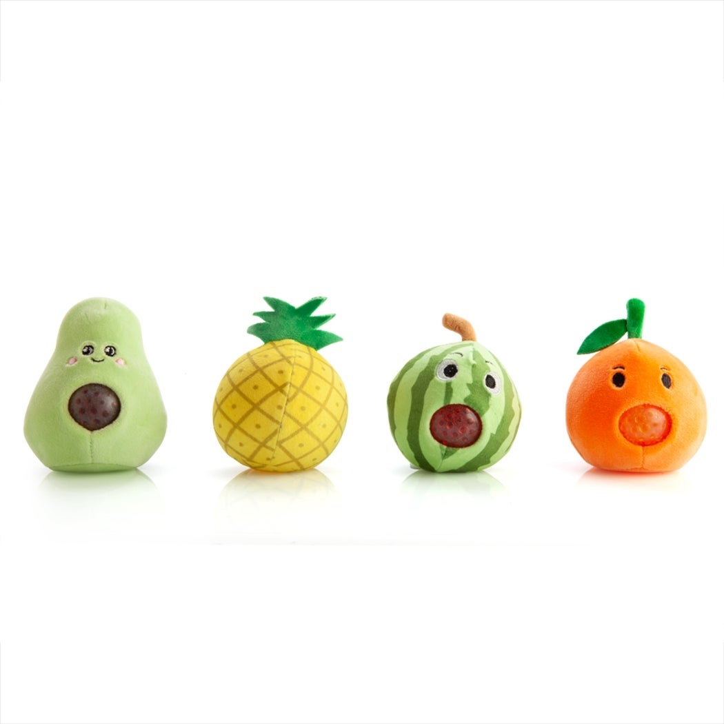 Fruits Plush Ball Jellies Stress Relief Squeeze Soft Stuffed Gift for Kid Adults