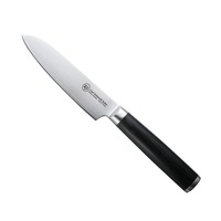 Konstanz Kitchen Santoku Knife Wooden Handle Japanese Steel Blade Knives 12.5cm