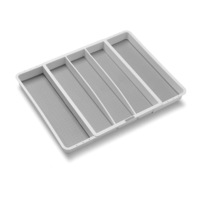 Madesmart Expandable Utensil Tray White 40.6 x 33.7 x 5.1cm Holder Storage Organ
