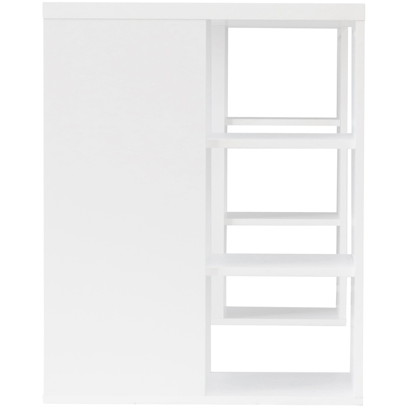 Buy Office Home Computer Desk Study Table Workstation Shelf Storage Bookcase White MyDeal