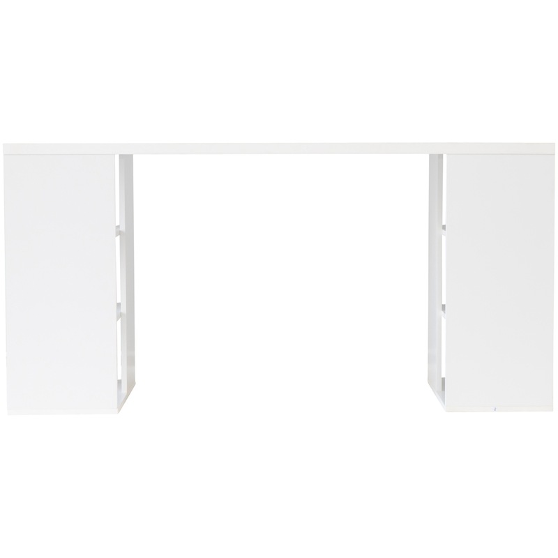 Buy Office Home Computer Desk Study Table Workstation Shelf Storage Bookcase White MyDeal