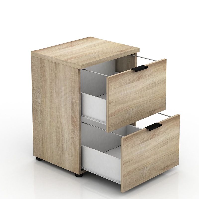 Rico 2 Drawer Filing White/Light Oak Buy Filing