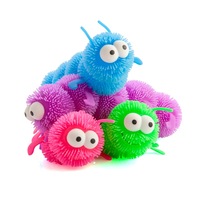 Cute Squishy Caterpillar Assorted Colours Stree Relife Adult Kids Toy Gift