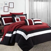 Home Fashion 10 Piece Soft Bed Comforter and Sheet Sets Bedspread Cushions Pillowcase Set