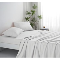 1000TC Bamboo Cotton Sheet Sets Fitted Flat Sheet Pillowcases All Size