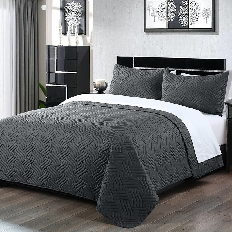 Buy Home Fashion 3 PCS Soft Premium Bed Embossed Comforter Set ...