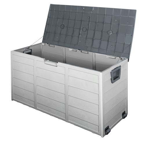 290L Plastic Outdoor Storage Box (Grey)