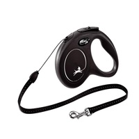 Flexi Classic Cord Retractable Dog Lead Black