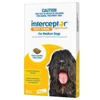 Interceptor Spectrum Chews Medium Yellow