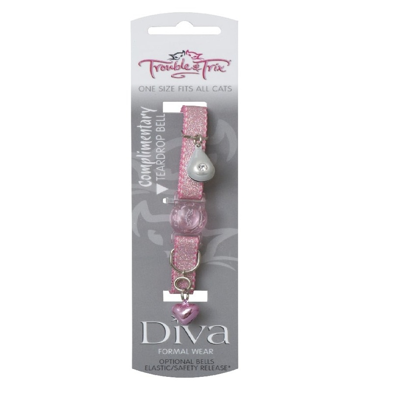 Buy Trouble and Trix Collar Diva Shimmer Pink - MyDeal