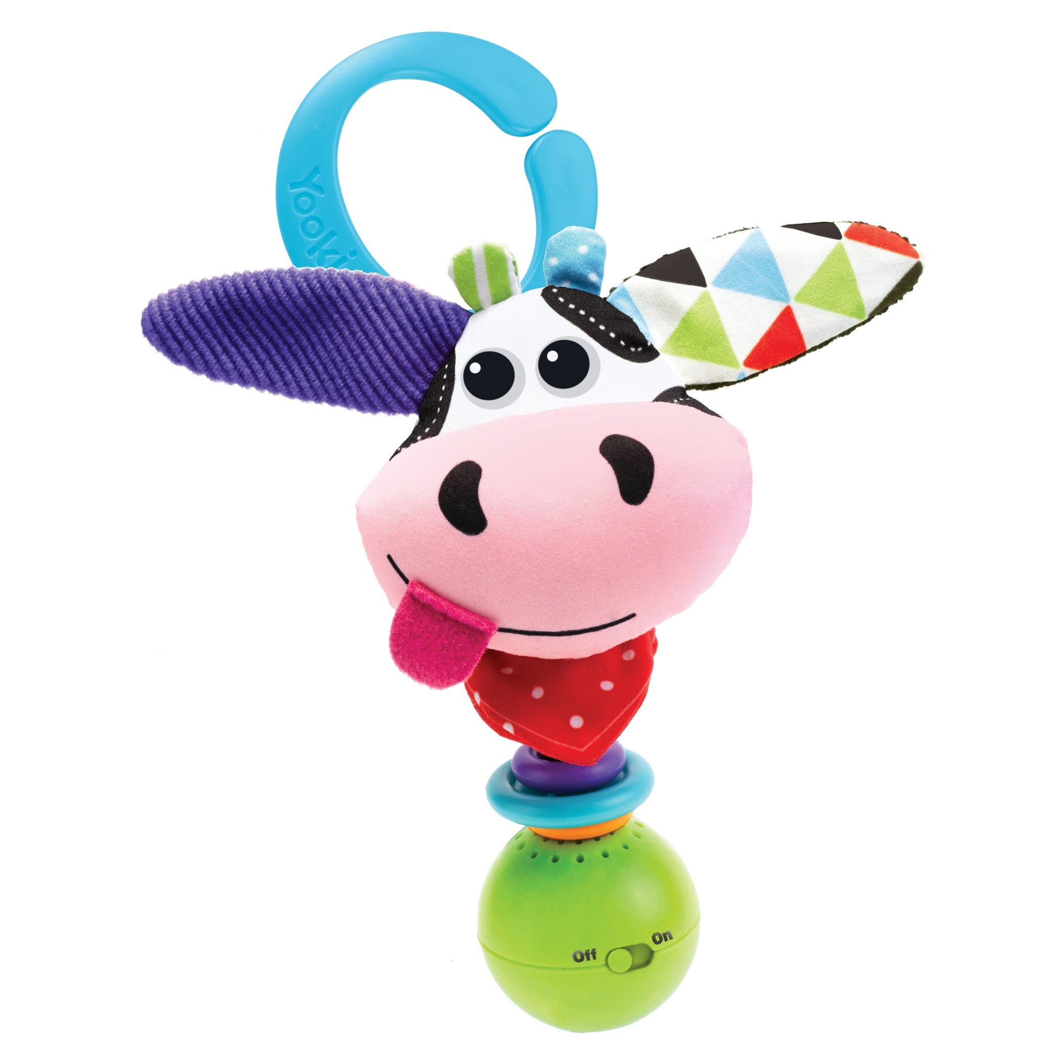 Yookidoo Battery Operated Shake Me Rattles Baby Toy Cow With On And off Button