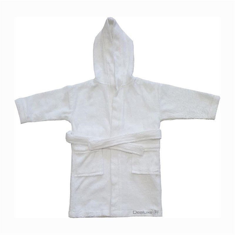 100% Cotton Terry Towelling Kids Hooded Bath / Swimming Robe